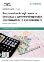 Opakowanie Rozporządzenia wykonawcze do ustawy o systemie ubezpieczeń społecznych 2016 z kom.