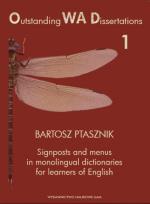 Okładka książki Signposts and menus in monolingual dictionaries for learners of English