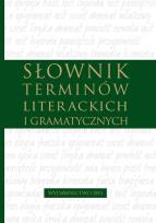 Okładka książki Słownik terminów literackich i gramatycznych