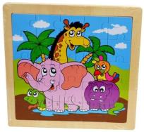 Opakowanie Układanka drewniana Zwierzęta afrykańskie