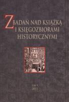 Opakowanie Z badań nas książką i księgozbiorami historycznymi Tom 9