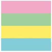 Opakowanie Zakładki indeksujące 19x76mm 4x10 D.RECT