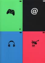 Opakowanie Zeszyt A5 Color Collection w kratkę 60 kartek 10 sztuk mix