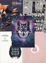 Opakowanie Zeszyt A5 w kratkę 60 kartek 5 sztuk mix