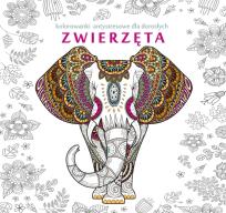Okładka książki Zwierzęta kolorowanki antystresowe dla dorosłych