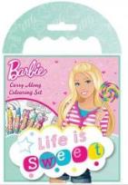 Opakowanie Barbie. Life is sweet - Kolorowanka z kredkami