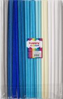 Opakowanie Bibuła marszczona 25x200cm mix niebieski 10 rolek