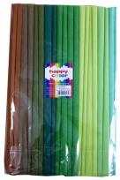 Opakowanie Bibuła marszczona 25x200cm mix zielony 10 rolek