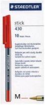 Opakowanie Długopis Stick 430M czerwony (10szt) STAEDTLER