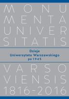 Okładka książki Dzieje Uniwersytetu Warszawskiego po 1945