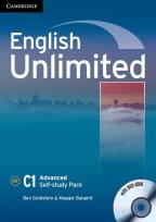 Okładka książki English Unlimited Advanced Self-study Pack Workbook + DVD