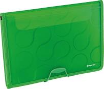 Opakowanie Folder A4 z 6 przegrodami Focus Omega zielony