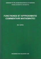 Okładka książki Functiones et Approximatio Commentarii Mathematici 54.1