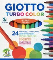 Okładka książki Giotto Flamastry Turbo Color 24 sztuki