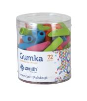 Opakowanie Gumka nakładka na ołówek 2w1 (72szt) ZENITH