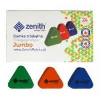 Opakowanie Gumka trójkątna Jumbo mix (24szt) ZENITH
