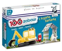 Okładka książki Kapitan Nauka. 100 zabaw z koparką Barbarką