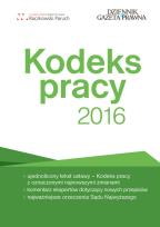 Okładka książki Kodeks pracy 2016