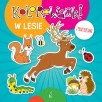 Okładka książki Kolorowanki z naklejkami W lesie