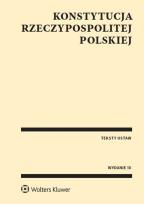 Okładka książki Konstytucja Rzeczypospolitej Polskiej Przepisy