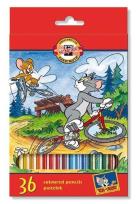 Opakowanie Kredki szkolne 36 kolorów Tom i Jerry