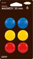 Opakowanie Magnes 30mm kolorowy (6szt) GRAND