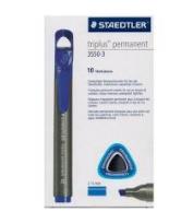 Opakowanie Marker permanentny Triplus 3550 niebieski (10szt)