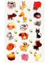 Opakowanie Naklejki 3D Domowe Zwierzęta MAILDOR