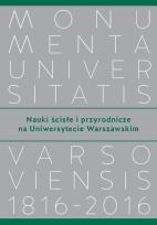 Okładka książki Nauki ścisłe i przyrodnicze na Uniwersytecie Warszawskim