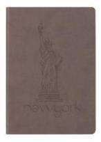 Opakowanie Notes 140x200 80k. brązowy Nowy York D.RECT