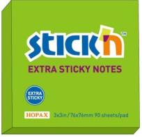 Opakowanie Notes samoprzylepny extra sticky 76x76mm zielony pastelowy 90 kartek 12 sztuk