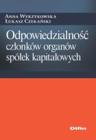 Okładka książki Odpowiedzialność członków organów spółek kapitałowych