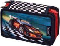 Okładka książki Piórnik 31cz. potrójny Super Racer