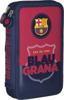 Opakowanie Piórnik podwójny z wyposażeniem FC  Barcelona