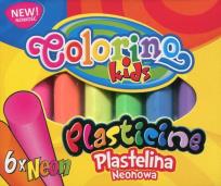 Opakowanie Plastelina Colorino Kids neonowa 6 sztuk