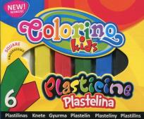 Opakowanie Plastelina kwadratowa Colorino Kids 6 kolorów