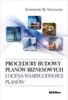 Okładka książki Procedury budowy planów biznesowych i ocena wiarygodności planów