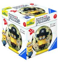 Opakowanie Puzzle 3D Minionki kuliste Pirat  54