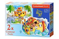Opakowanie Puzzle x 2 Kontur - Noah's Ark CASTOR