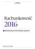 Okładka książki Rachunkowość 2016 Komentarz do zmian ustawy