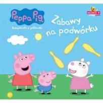 Okładka książki Świnka Peppa. Książeczki z półeczki Tom 37. Zabawy na podwórku