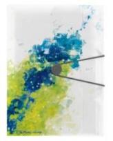 Okładka książki Teczka rysunkowa A4 PP z gumką Splash lemon