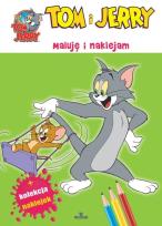 Okładka książki Tom i Jerry. Maluję i naklejam