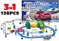 Opakowanie Tor Samochodowy Kolejka Pociąg Dream 3w1 Światło