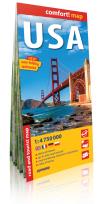 Okładka książki USA comfort! map laminowana mapa samochodowo-turystyczna