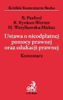 Okładka książki Ustawa o nieodpłatnej pomocy prawnej oraz edukacji prawnej. Komentarz