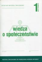 Okładka książki Wiedza o społeczeństwie 1 Dotacyjny materiał ćwiczeniowy
