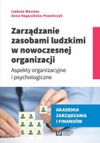 Okładka książki Zarządzanie zasobami ludzkimi w nowoczesnej organizacji