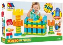 Opakowanie Zestaw Klocków + kosz na zabawki (niebieski)