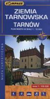 Okładka książki Ziemia Tarnowska Tarnów Mapa turystyczna 1:100 000